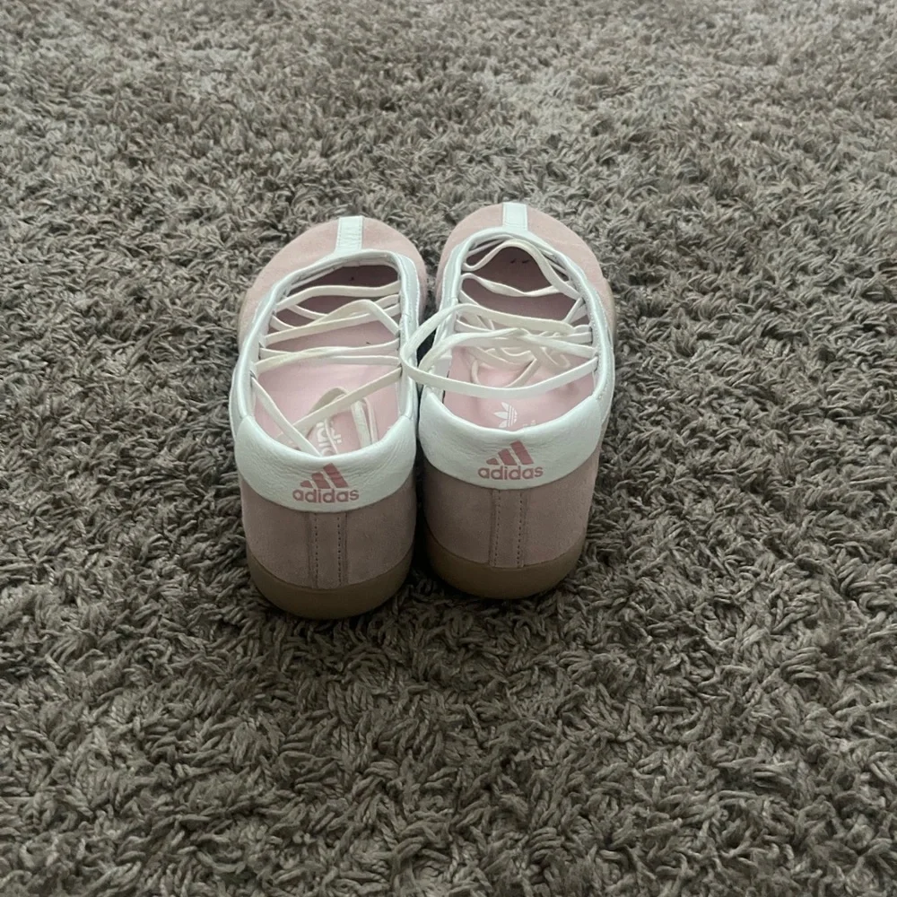 adidas Pink and White Ballet-Style Flats - Picture 6 of 8